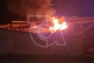 Incendio de basura en un descampado de El Caracol Alto/TA.